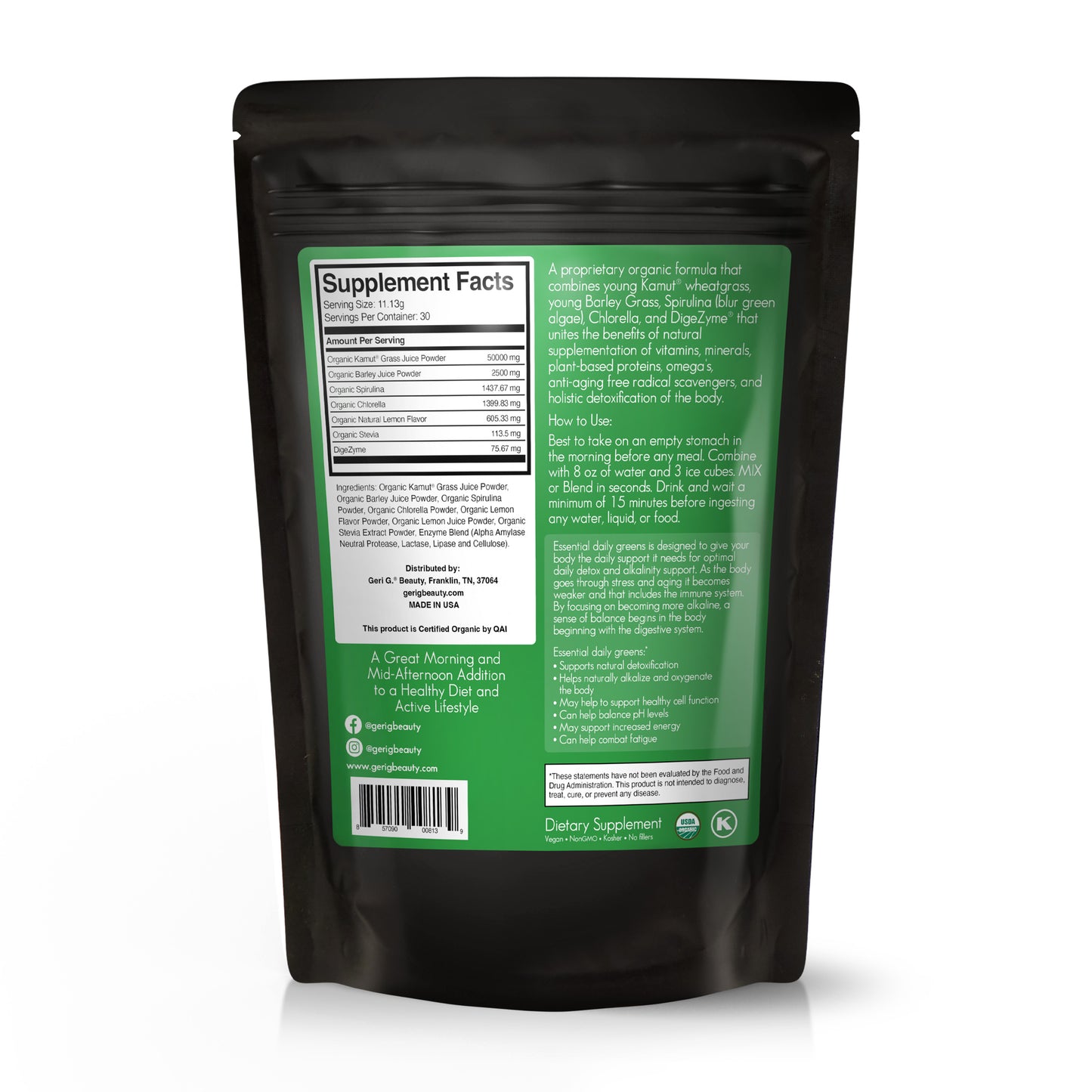 Essential Daily Greens 30 Day Supply