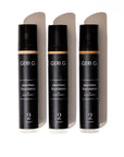 Three bottles of GERI G flawless foundation on a white background