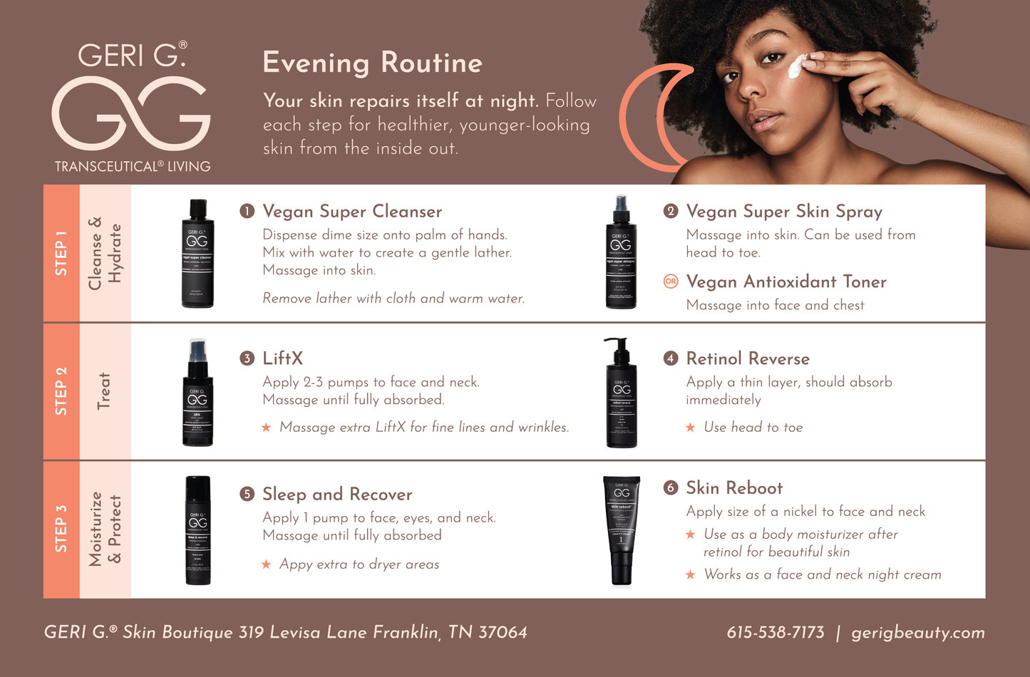 Sleep & Recover Night Cream with Collagen and DNA Repair for Face and Body