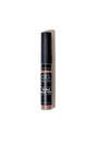 Tinted brow gel with black and brown packaging on a white background